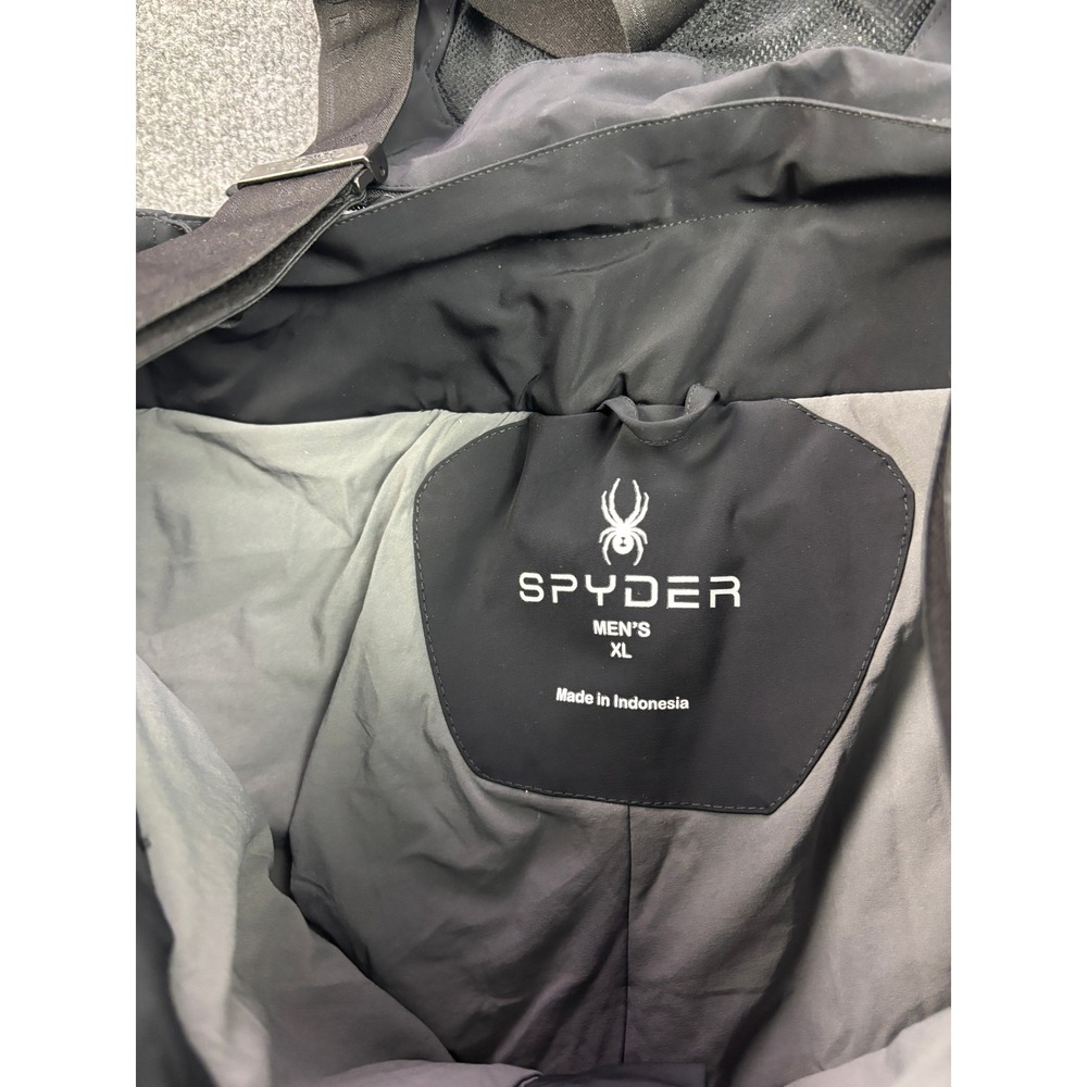 Spyder Ski Pants Mens XL Black Suspender RECCO Waterproof Snow Trousers - Picture 3 of 9